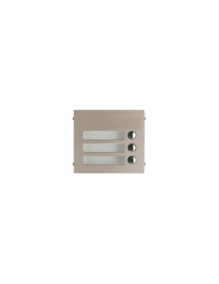 Façade en zamak 3 boutons d'appel pour gtsw GF3P AIPHONE 120006