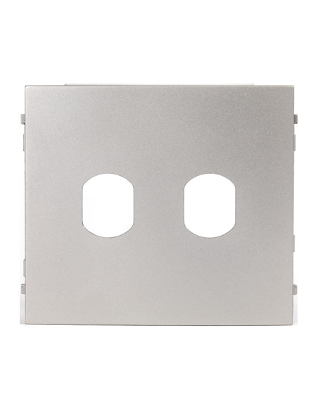 Façade préperçée en zamak 2 trous pour gt GFBP4 AIPHONE 120350