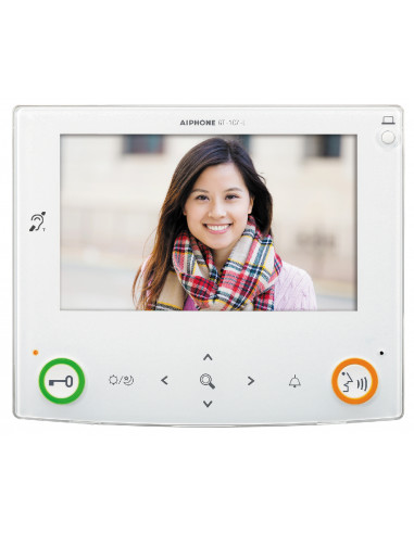 Moniteur couleur mains libres écran 7" avec boucle magnétique & zoom multi zones GT1C7L AIPHONE 200251