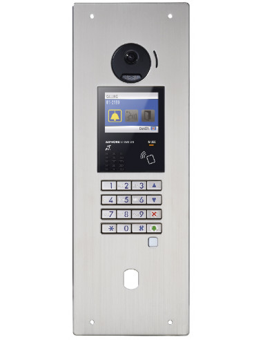 Platine vidéo enc. inox défilement nfc b. mag. perçage vigik (prévoir gt4b) GTDMBLVN AIPHONE 200259
