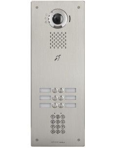 Plat. vidéo enc. 6bp ip/sip inox pictos syn. vocale b. magnétique clav codé IXDVF6LAC AIPHONE 400000 2