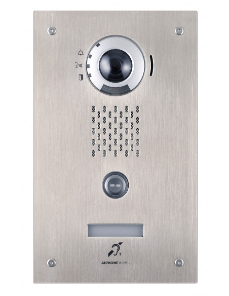 Plat. vidéo enc. 1 bp ip/sip inox access pictos s. vocale boucle magnétique IXDVFL AIPHONE 200938