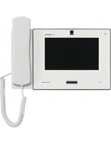 Moniteur blanc vidéo ip / sip écran tactile 7'' avec combiné  IXMV7HW AIPHONE 200929