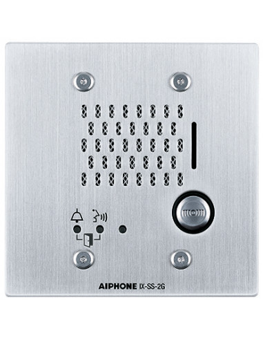 Platine audio encastrée inox 1 bp ip/sip hauteur 120 mm IXSS2G AIPHONE 200939