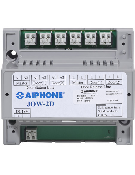 Adaptateur pour 2 platines de rue vidéo gamme jo JOW2D AIPHONE 130415