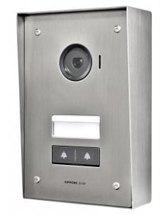Platine JV vidéo saillie avec 2 boutons d'appel pour 2 moniteurs JV1MD JV2DV AIPHONE 130453