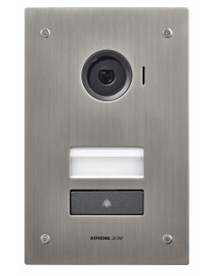 Platine vidéo inox 2 fils intégral encastrée IP54 et IK08 pour JV JVDVF AIPHONE 130454