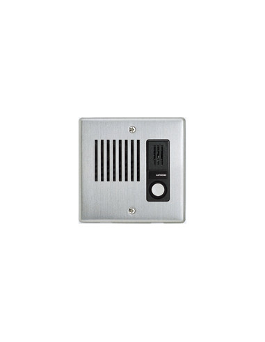 Poste secondaire étanche encastrable inoxydable avec 1 bouton d'appel LEDA AIPHONE 110021