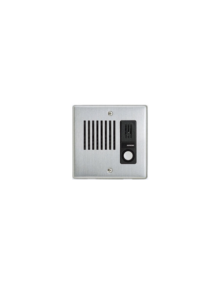 Poste secondaire étanche encastrable inoxydable avec 1 bouton d'appel LEDA AIPHONE 110021