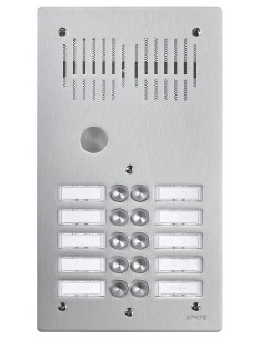 Platine de rue 10 boutons encastree 2 rangees hauteur : 316mm AIPHONE PA10B 100904 2