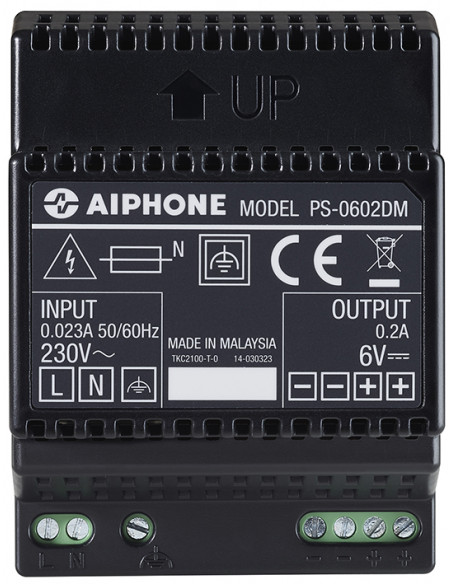 Alimentation modulaire 230vac/6vcc 0,2a  PS0602DM AIPHONE 110916
