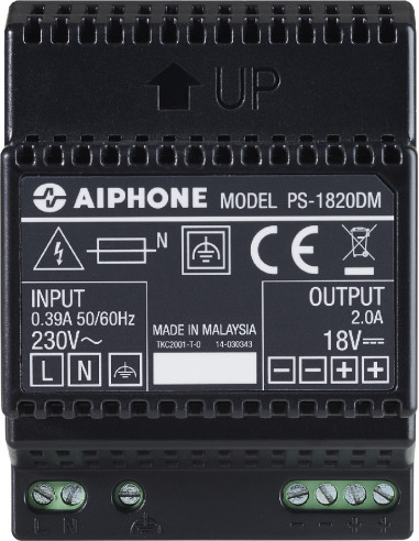 Alimentation modulaire 230 vac/18vcc 2a  PS1820DM AIPHONE 110914