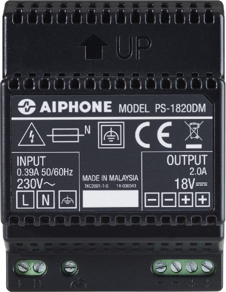 Alimentation modulaire 230 vac/18vcc 2a  PS1820DM AIPHONE 110914