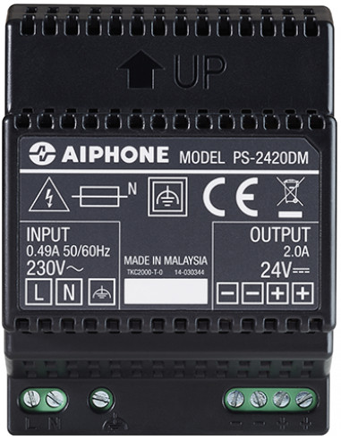 Alimentation modulaire 230 vac/24vcc 2a  PS2420DM AIPHONE 110913