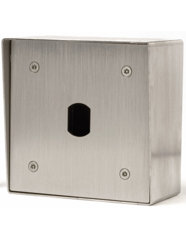 Boîtier inox saillie pour lecteur vigik vt25 VBST25 AIPHONE 120103