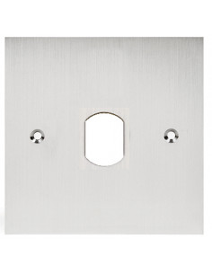 Façade inox percé au diamètre 25 mm pour lecteur vigik pour pot de 60 mm VIG60 AIPHONE 122015 2
