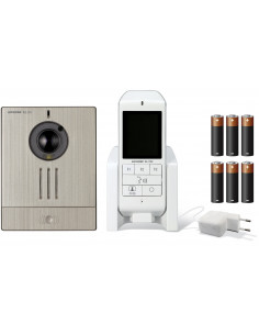 Carillon vidéo ss fil techno DECT avec 6 piles Lithium pour la platine fournies WL11B AIPHONE 130701