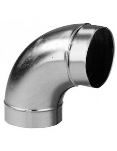 Coude mâle/mâle à 45° acier galvanisé diamètre de raccordement 125 mm S&P 864310 2