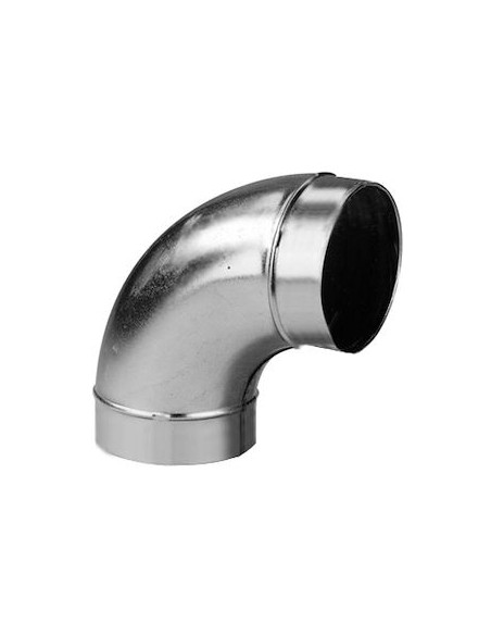 Coude mâle/mâle à 45° acier galvanisé diamètre de raccordement 125 mm S&P 864310