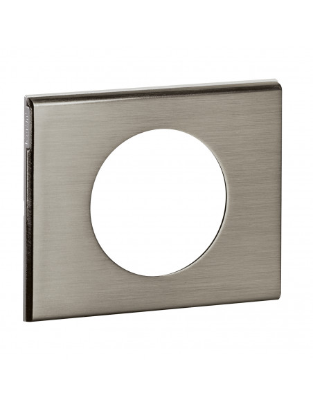 Plaque Céliane Matières 1 poste finition Inox Brossé LEGRAND 069101