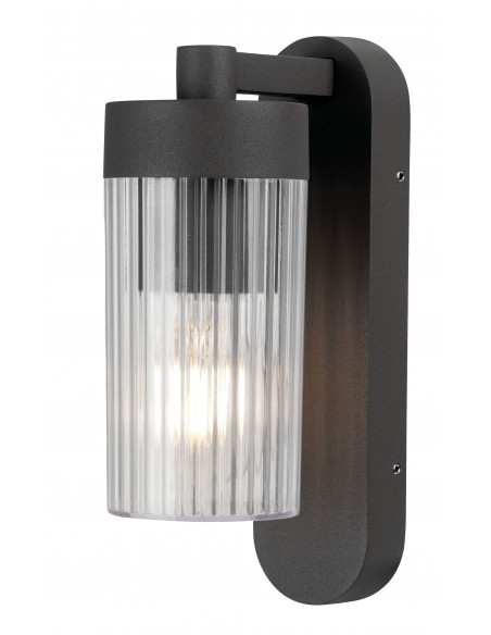 LILI Applique Mur Ext. IP44 IK04 noir E27 40W max. Lpe non incl. ARIC 3167