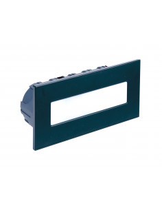 BALIZ 3 Encastré Mur rectang. fixe anthracite LED intég. 3,8W bleu ARIC 51839 2