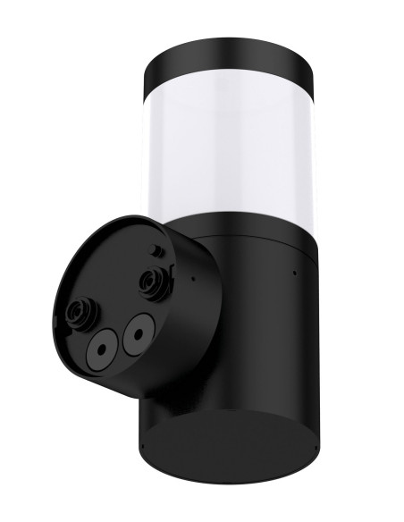 PHAROS Applique Mur Ext. IP65 IK08 noir LED CCT 3000/4000K 8W 620lm ARIC 51864