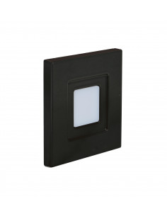 ISO 60 CCT Encastré Mur LED 1,2W 3CCT 2700/3200/4000K 40lm 115° 40000h noir ARIC 51876