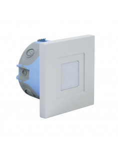ISO 60 CCT Encastré Mur LED 1,2W 3CCT 2700/3200/4000K 40lm 115° 40000h gris ARIC 51877 2