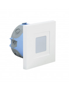 ISO 60 CCT Encastré Mur LED 1,2W bleu 2lm 115° 30000h face avant alu blanc ARIC 51879 2
