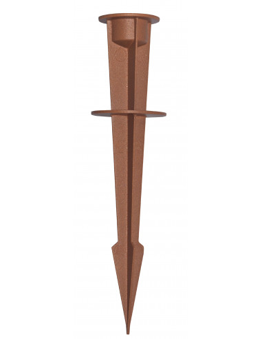 Piquet de jardin pour projecteur TWISTER 4 et MICHELLE 5W corten ARIC 51892