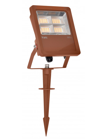 Piquet de jardin pour projecteur TWISTER 4 et MICHELLE 5W corten ARIC 51892