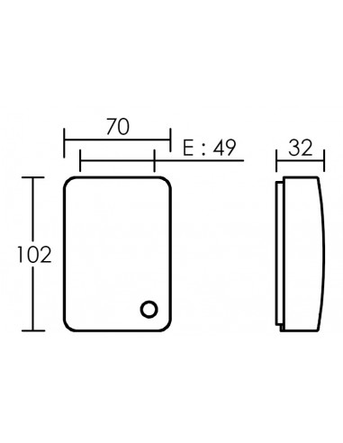 Détecteur/Sensor crépusculaire IP44 IK07 pour pose mur 300W max ARIC 52087