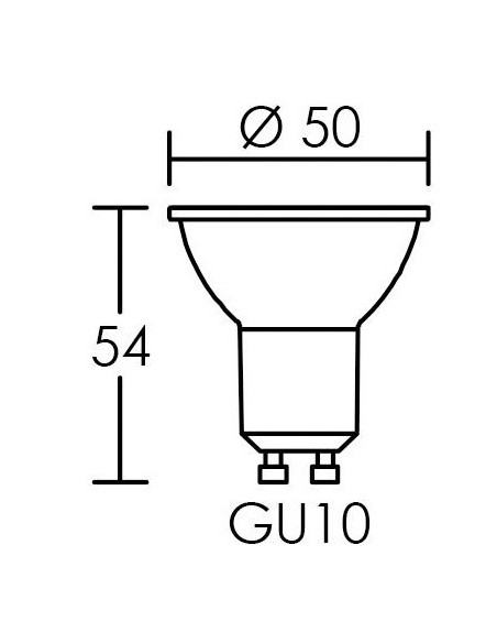 Lampe GU10 PAR16 LED 4W 450lm 3000K 25000h dimmable ARIC 20140