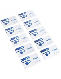Lot de 10 badges RFID format carte HAGER XVA420 2
