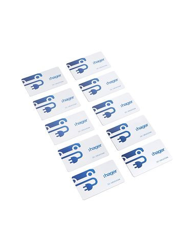 Lot de 10 badges RFID format carte HAGER XVA420