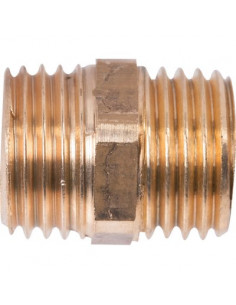 Mamelon égal laiton A visser Mâle / Mâle 15X21 280G15 2