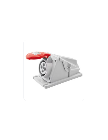 Socle de Prise 90°PR.Saillie 3P+T 16A 400V 6H GEWISS GW62481