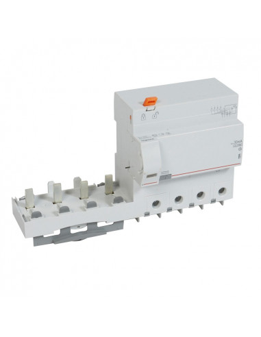 Bloc différentiel adaptable à vis DX³ pour disjoncteur 1,5 module par pôle 4 Pôles 400V 125A type F 30mA LEGRAND 410637