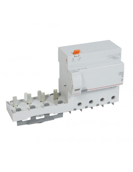 Bloc différentiel adaptable à vis DX³ pour disjoncteur 1,5 module par pôle 4 Pôles 400V 125A type F 30mA LEGRAND 410637