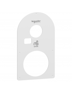 EVlink face avant Pro AC murale ou sur pied-Fenêtre compteur MID-RAL 9003 SCHNEIDER EVP1SM