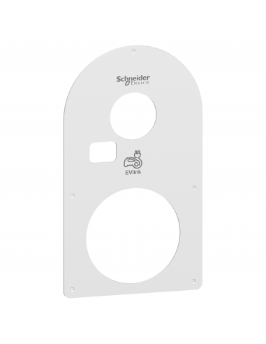 EVlink face avant Pro AC murale ou sur pied-Fenêtre compteur MID-RAL 9003 SCHNEIDER EVP1SM