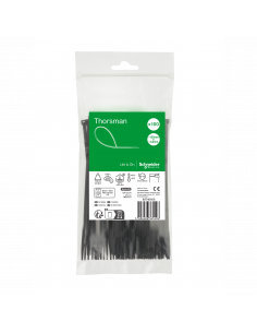 Thorsman colliers de serrage 150x3.6 Noir 100p SCHNEIDER IMT46406