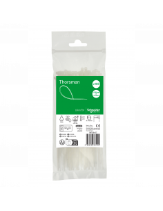 Thorsman colliers de serrage 160x2.5 Incolore 100p SCHNEIDER IMT46407