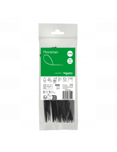 Thorsman colliers de serrage 160x2.5 Noir 100p SCHNEIDER IMT46408