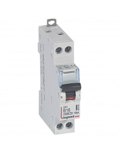 Disjoncteur DX³6000 arrivée haute et départ bas à vis U+N 230V~ 16A courbe B 1 module LEGRAND 407455