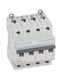 Disjoncteur DX3 10kA  à vis 4 Pôles 400V 32A courbe B 4 modules LEGRAND 407598