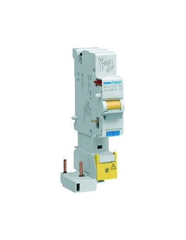 Bloc différentiel 1P+N 25A 30mA type AC HAGER BDC225F