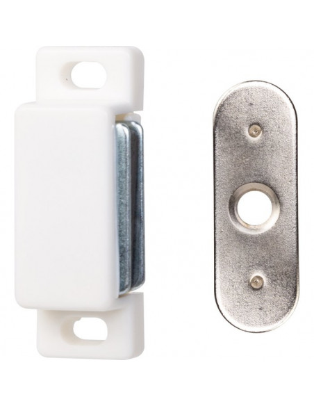Kit Loqueteau magnétique Blanc 2KG HAFELE FRANCE