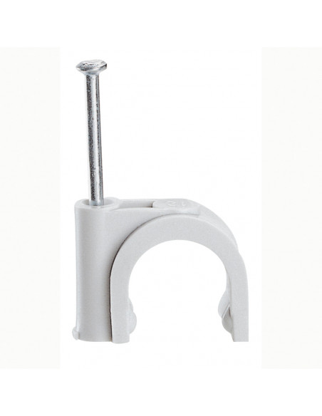 100 Attaches Fixfor grise RAL7035 pour câble rond Ø9mm LEGRAND 031528